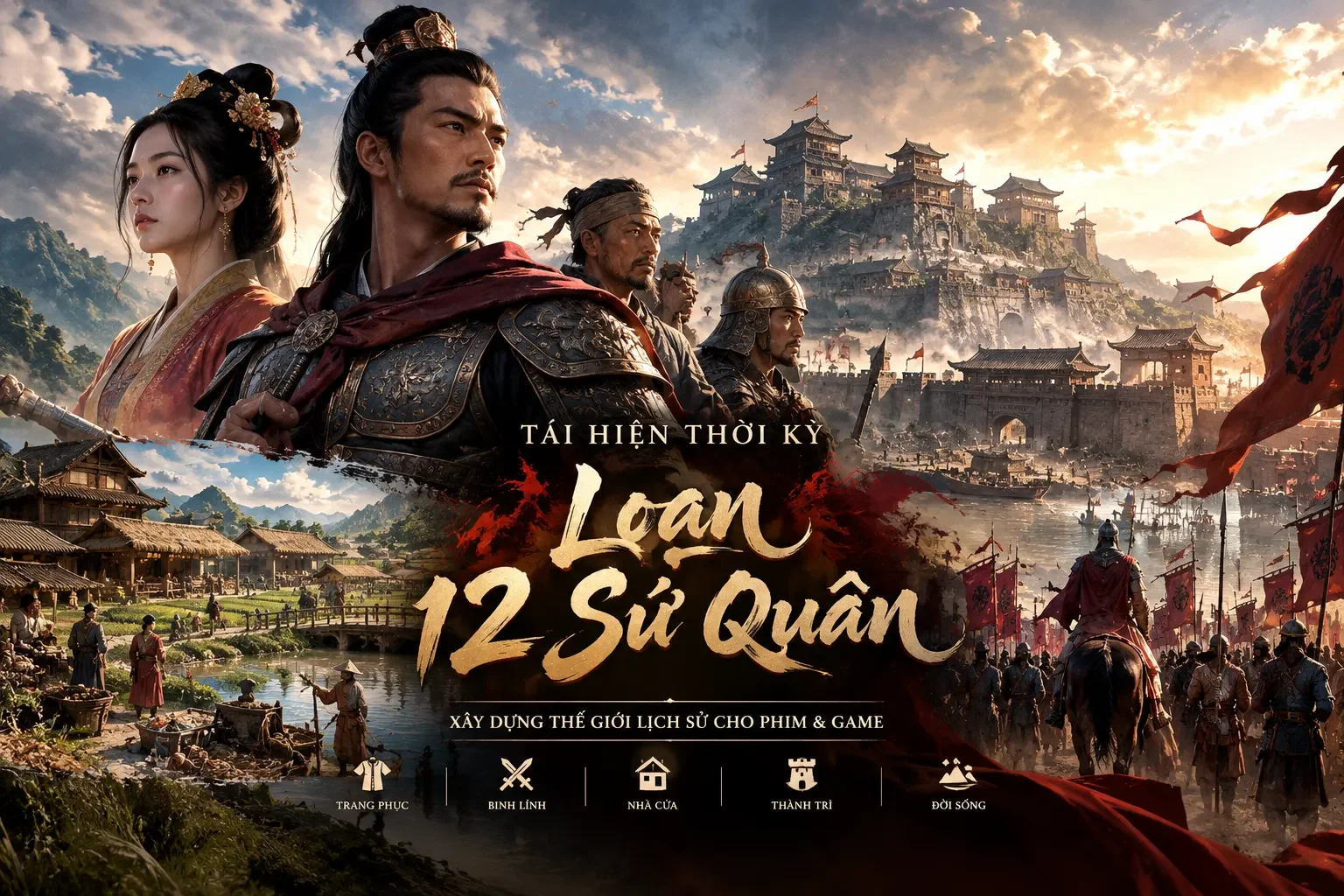 Dự án tái hiện thời kỳ Loạn 12 Sứ Quân - dành cho phim/game